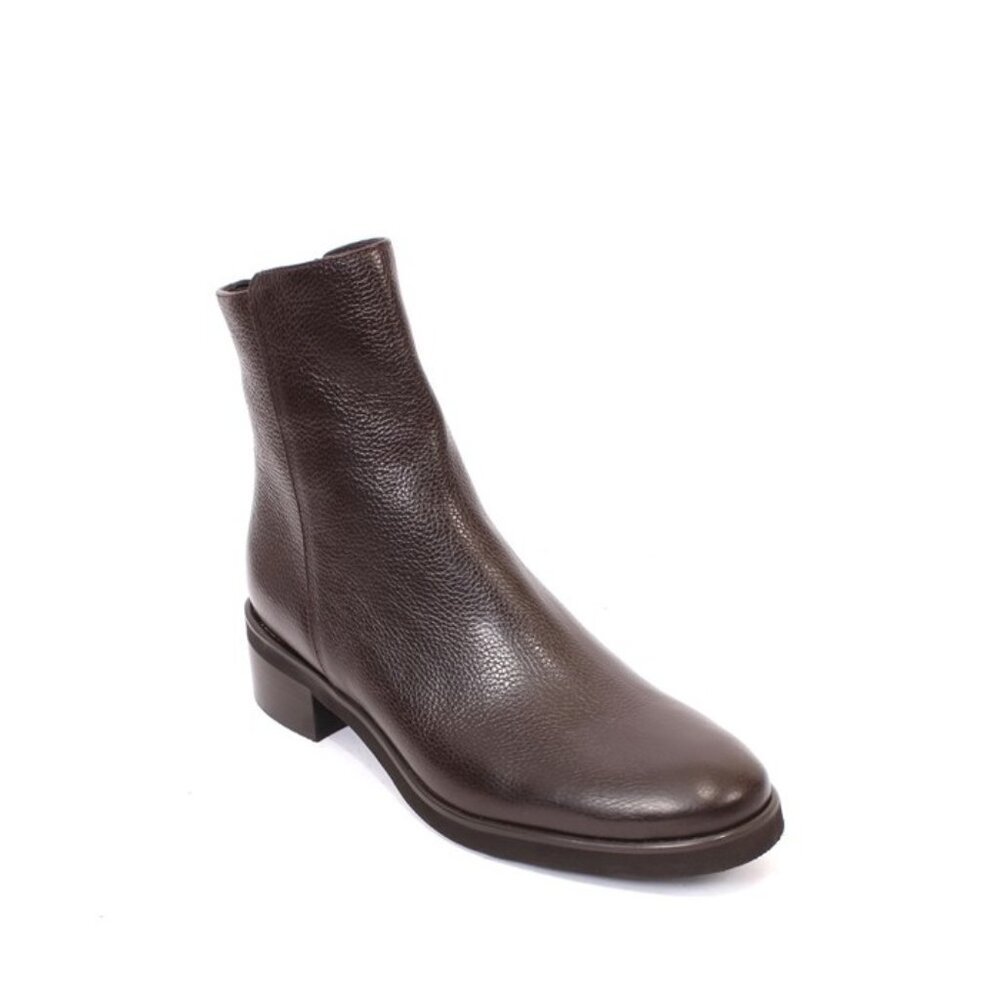 Luca Grossi 3950b Brown Leather Ankle Heel Boots